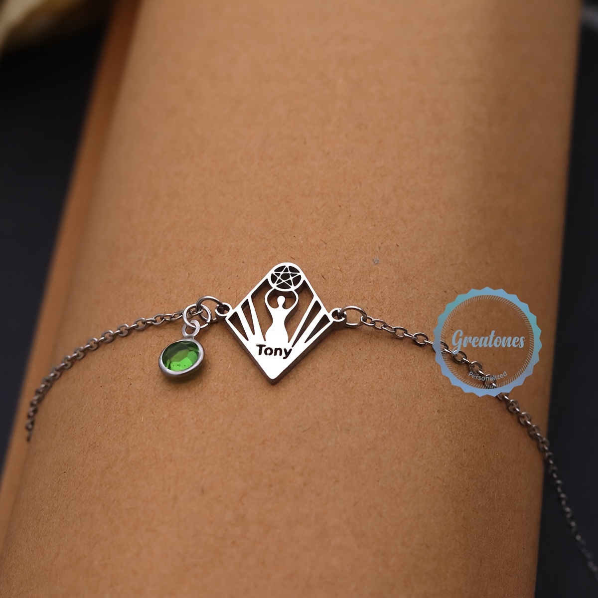 Custom Name Bracelet, Personalized Stainless Steel Gift for Men & Women